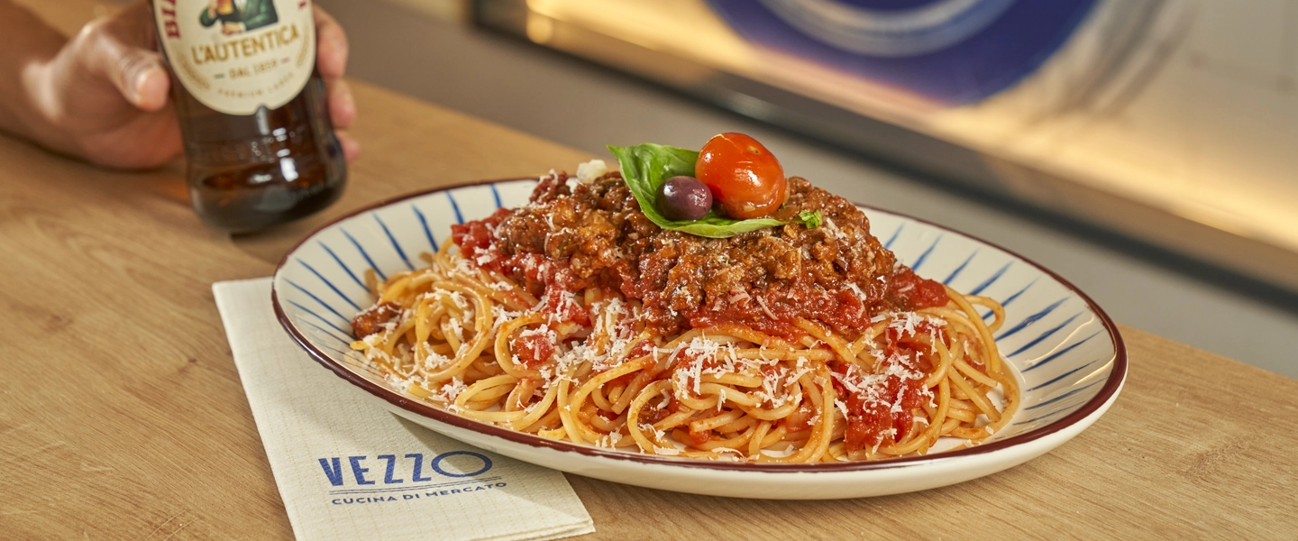 Plato de pasta boloñesa